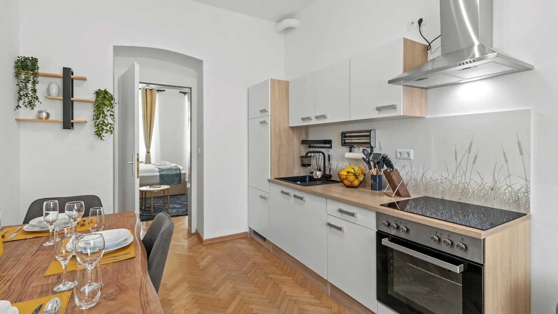 Zentrale, Stilvolle Und Gemuetliche Wohnung 维也纳 0*,